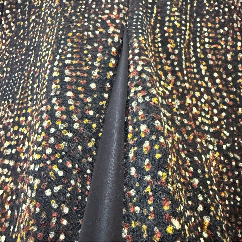 Allison Daley Tunic Blouse Earthtone Brown, Cream, Red Polka Dot 3/4 Sleeve - Picture 10 of 17